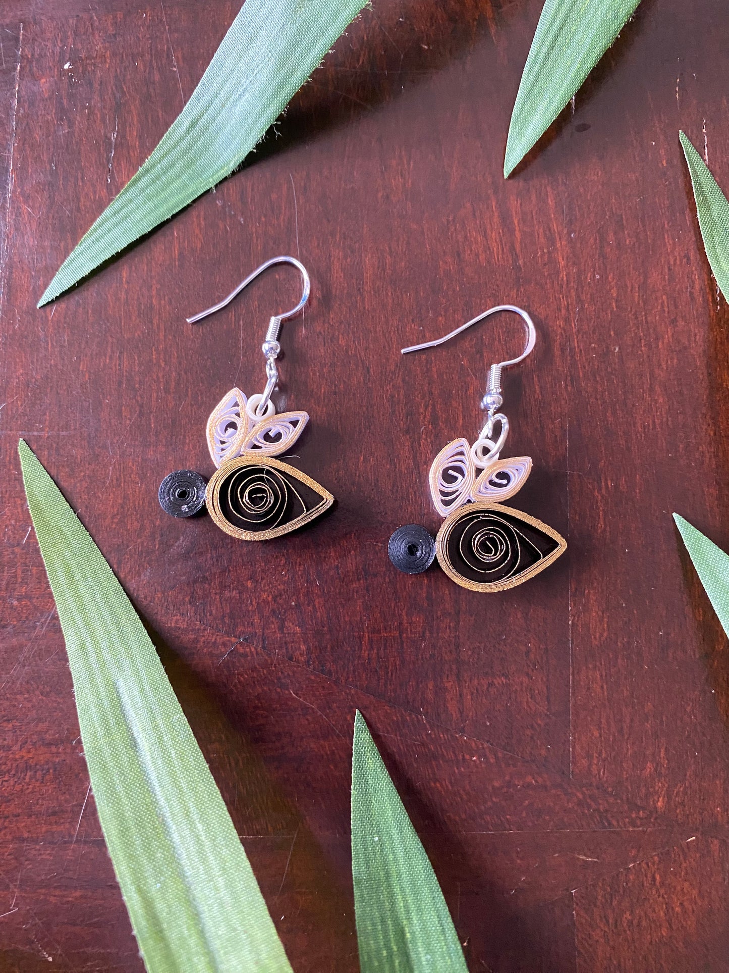 Gilded Bee Earrings
