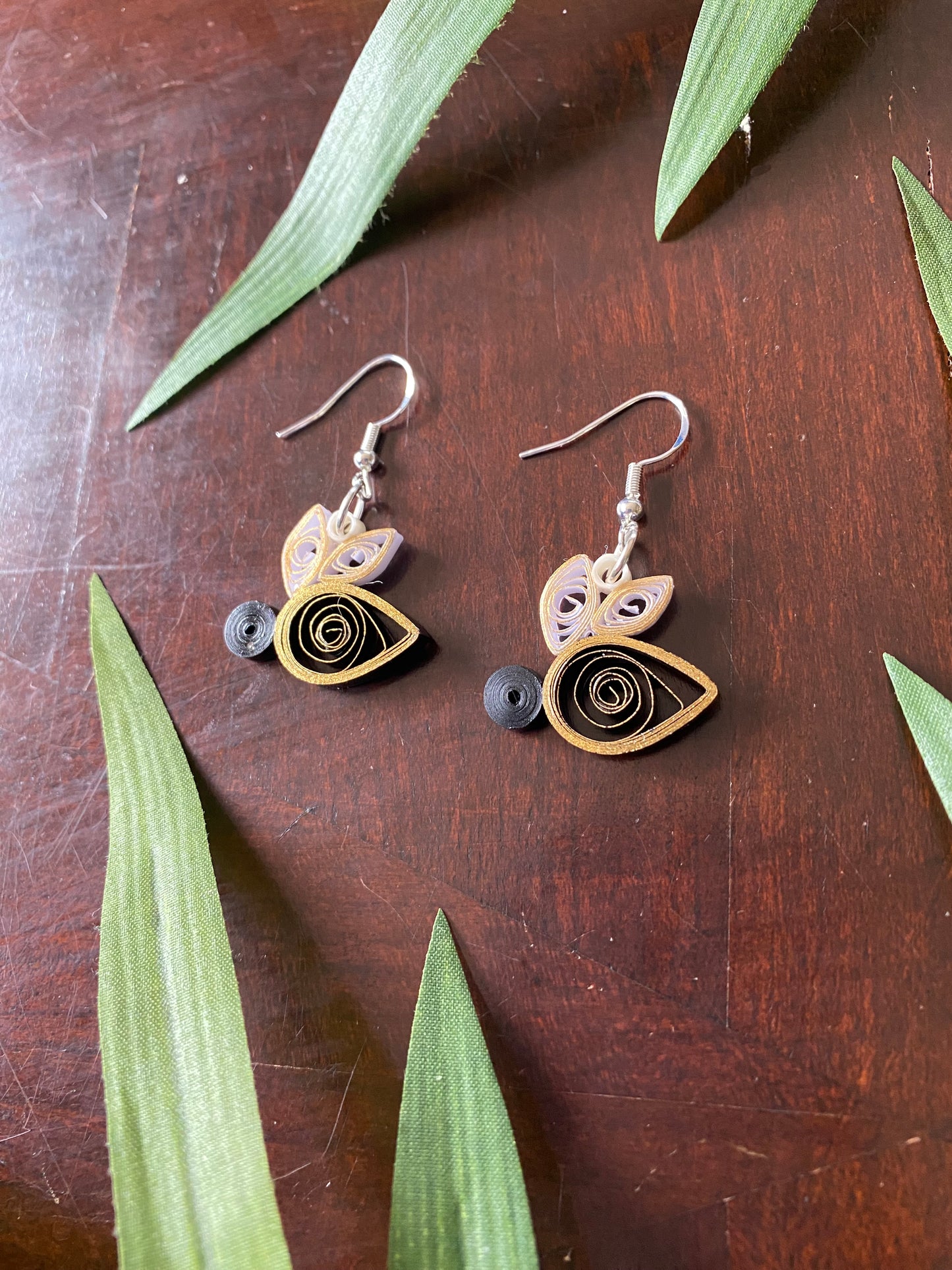 Gilded Bee Earrings