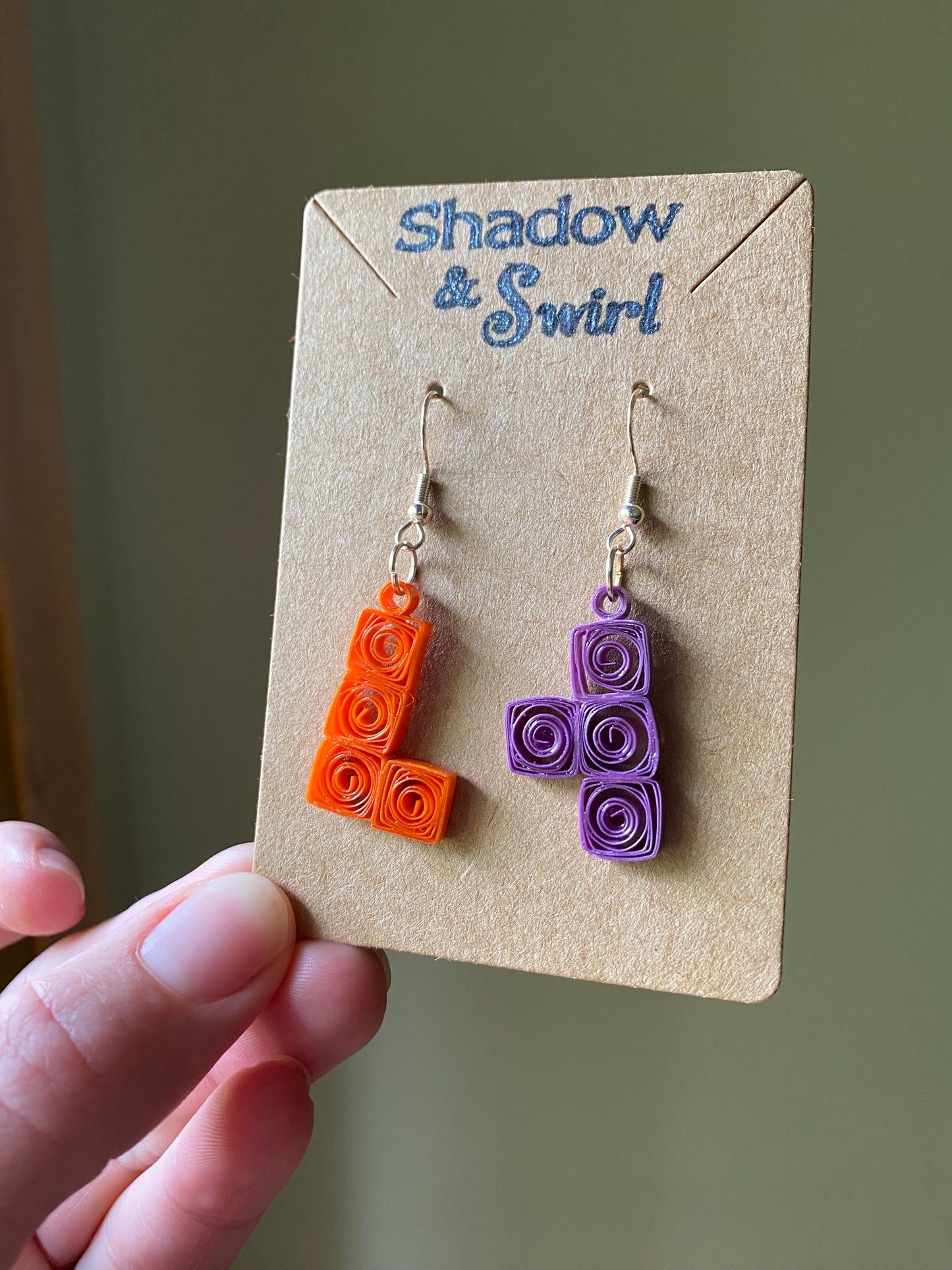 Tetris earrings