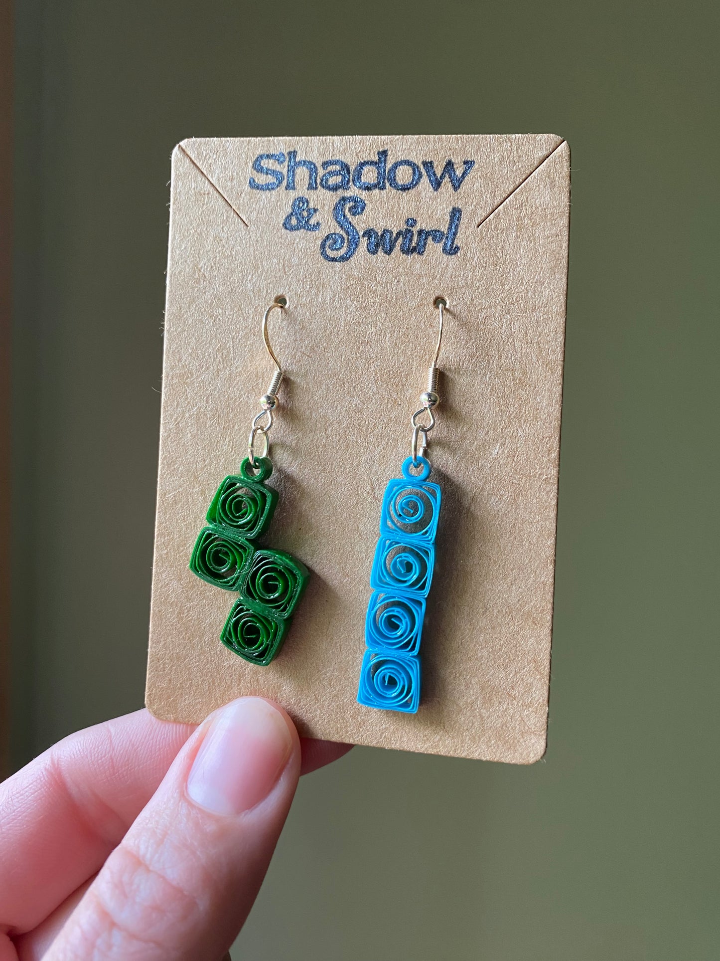 Tetris earrings
