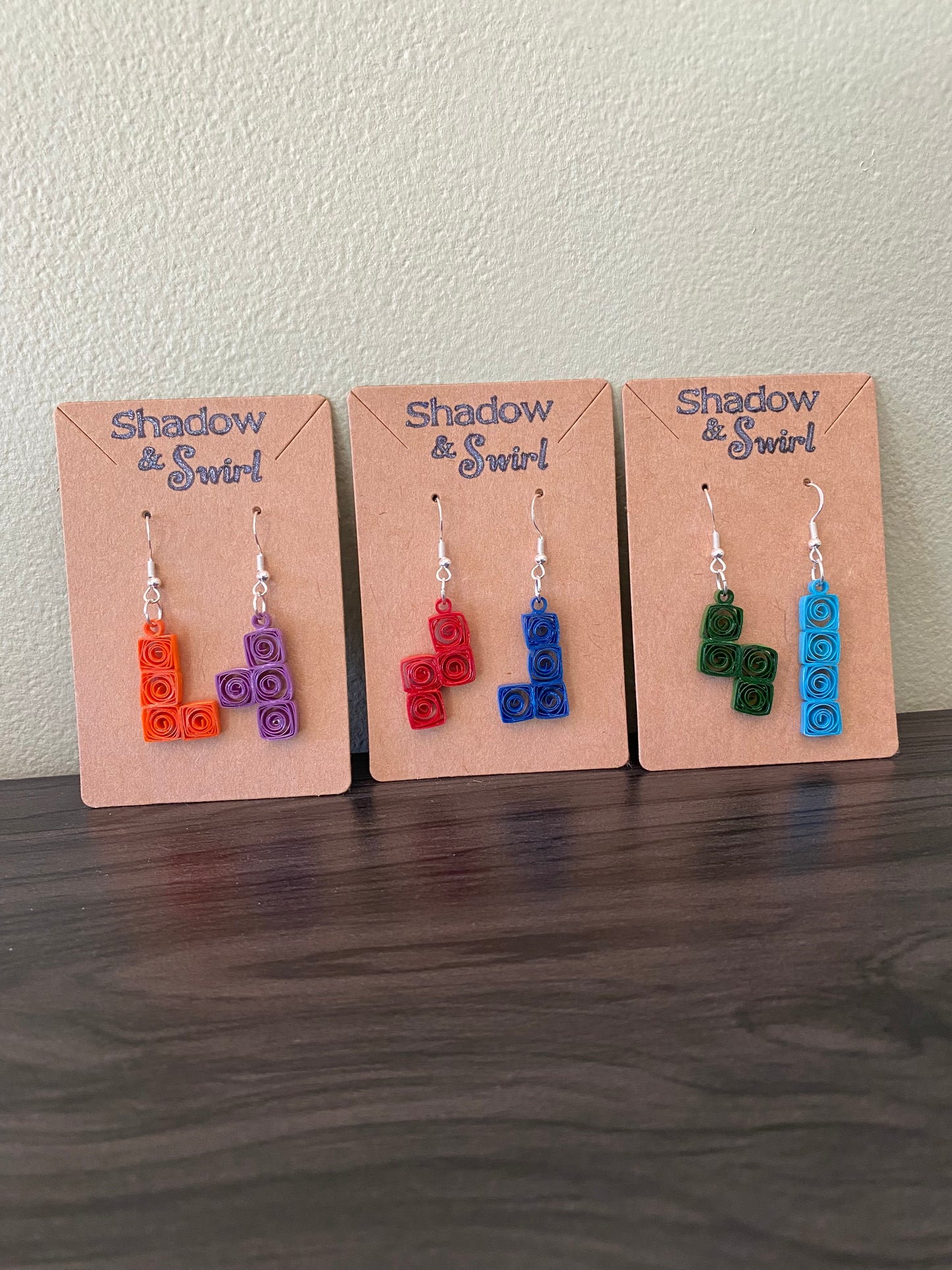 Tetris earrings