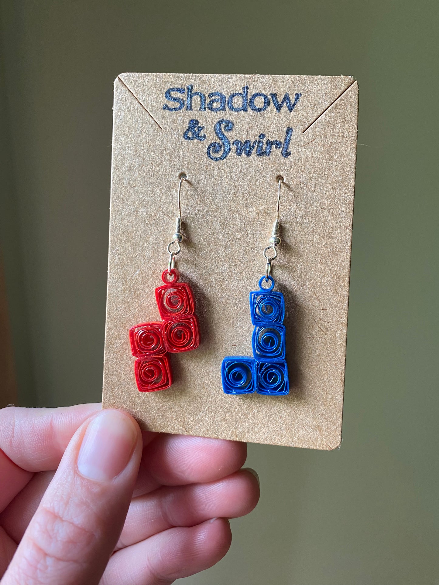 Tetris earrings