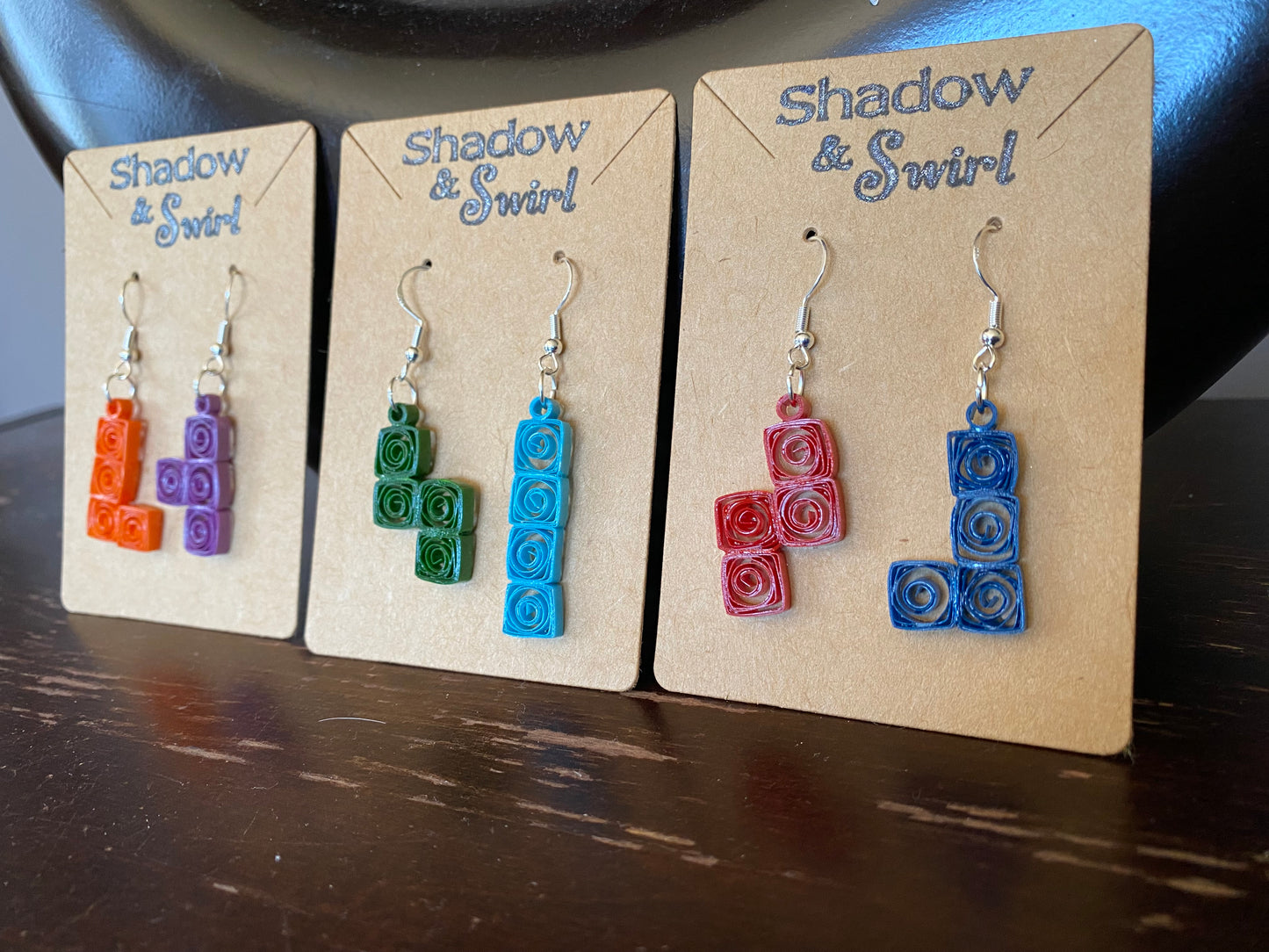 Tetris earrings